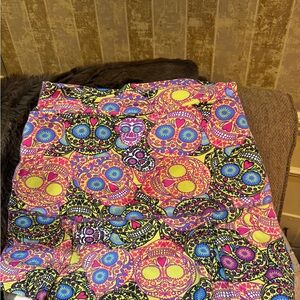 Dona Jo artsy skull golf/tennis Pickle ball skirt/skort  size 2 (large)‎